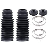 HouYeen Front Left and Right Steering Rack Boot with Clips for B-M-W 3 5 Series Z3 Z4 Z8 E30 E34 E36 E39 E46 E52 E85 316i 318i 320i 520d 523i 530d