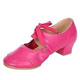 Mary Jane Shoes for Women Chunky, Court Shoes for Women Low Heel Ankle Strap Court Shoes Ladies Comfort Support Work Pumps Formal Smart Office Low Heeled Strappy Slip On Ladies Shoes Hot Pink