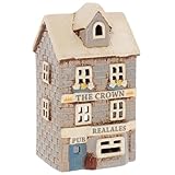 Shudehill Giftware Village Pottery Pub Tealight Collection - Crown, Red Lion & Royal Oak Pubs (Crown Pub)