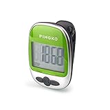Pingko Walking Pedometer Accurately Track Steps Portable Sport Pedometer Step/distance/calories/Counter Fitness Tracker, Calorie Counter-Green