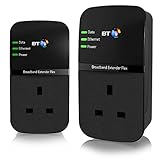 BT Broadband Extender Flex 500 Kit, Pass Through Powerline Adapters - Twin Pack