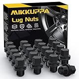 MIKKUPPA M14x1.5 Wheel Lug Nut - Replacement for Land Rover LR3 LR4 Range Rover Sport Discovery - 20pcs Black Closed End OEM Factory 1.81" Tall 0.87" Hex Lug Nuts