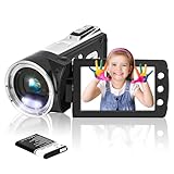 Kid Video Camera Camcorder, Digital Video Recorder 1080P Video Photo /270° Flip Screen /Rechargable Camcorder for Kids/Beginners/Children/Teenagers/Students/The Elderly