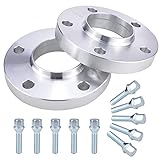 Dhouse 2PCS Wheel Spacers 15mm Aluminum Alloy Wheel Spacers Shims for BMW 3 Series E36 E46 E90 E91 E92 Hubcentric