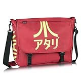 Meroncourt BIO-MB221005ATA Messenger Bag with Japanese Logo, Red (Crimson Red)