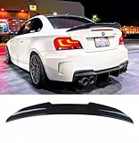 Auto Perfectionists UK Rear Hick Kick PSM Ducktail Boot Spoiler Compatible With BMW 1 Series Coupe E82 1M 2007-2013 ABS Gloss Black