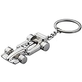 TRIXES Metal Car Keyring Accessories for your Key or Display – Gifts for Fans of Racing, Cars and Formula 1 – Christmas, Easter, Birthday Gifting, Chrome Effect, Sturdy Keychain for Men and Women