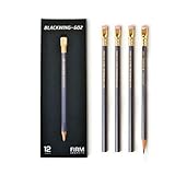 PALOMINO Blackwing 602 Original Soft Pencil, 12 Count(1 Dozen) Gray Art, Eraser, Writing Instrument