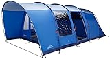 Vango Farnham 500 Stylish 5 Man Tunnel Tent [Amazon Exclusive] with TBS II for All Weather Family Camping, Attached Sun Porch, Sewn-In Groundsheet, River Blue