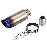 KSTE Motorcycle Exhaust Pipe,Exhaust Muffler,Universal 51mm Motorcycle Oblique Slip-on Exhaust Muffler Rear Pipe Tailpipe for Dirt Bike Street Bike Scooter ATV(#1)