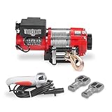 Stealth Winches Electric Winch 3500lb/1588kg 12v Wireless Recovery Budget - Powerful Wound Motor - Full Steel Gearing - Heavy Duty Solenoid, Mounting Plate, Wireless Remotes - Steel Rope