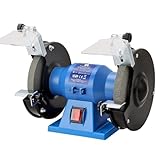 150W Electric Bench Grinder WORKTOP Dual Wheel Metal Sander Polisher 150mm DISC