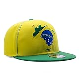 Underground Kulture Brazil Yellow Adjustable World Cup Flat Peak Snapback Hat Baseball Cap