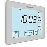 Kudos-Trading - Heatmiser TM4 V2 230v 4 Channel Time Clock 7 Day Timer Programmer Touch Screen Thermostat Works With Heatmisers UH8 Wiring Centre Ideal for Zone Control and Scheduling.