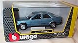 Burago Mercedes Benz 190 E 2.6 in blue metallic 1987 Car 1:24 scale diecast model