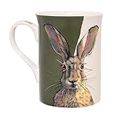 Ethel The Hare Mug Coffee Cup for Tea Coffee and Hot Drinks, China, D:8cm x H:10.5cm