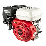 Tagtuell 4-Stroke Petrol Engine, Go Kart Engine, Single Cylinder Gasoline Engine Gas Motor Engine for Compressors, Trenchers, Generators, High-pressure Washers, 212CC