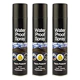 3 x Waterproof Spray 300ml for Shoes Fabrics Tents Jackets Walking Boots Trainers Coats Camping Hiking and Clothes Long Lasting Fabric Protector for Waterproofing & Stain Resistance Sold by Zinnia