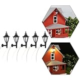 Evemodel LBD01 5pcs Model Railway 1:25 Outdoor Lamp Lattern Wall Lights G Scale 12V