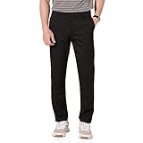 Amazon Essentials Men's Slim-Fit Stretch Golf Trouser, Black, 32W / 30L