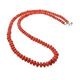 Treasure Bay Beautiful Natural Orange Coral Beaded Necklace for women