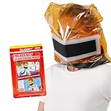 Ougist Portable Fire Escape Smoke Mask, Full Face Protection for Home & High-Rise Fire Safety, Emergency Respirator for Survival (1 Pack)