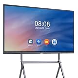 JAV Interactive Whiteboard, 75" Smart Board 4K UHD Electronic Whiteboard, All in One Digital Smartboard Built in Dual System & 13MP Camera for Office School Classroom Home (Wall Mount Included)
