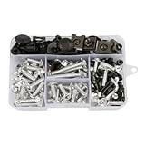Motorcycle Fairing Bolts For NC700S NC700X RC51 VFR750R RC30 VFR1200FD ABS DCT Super Hawk 1000 VTR1000F 305 CB77 Fairing Screws Kit(Silver)