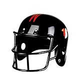 Boland 01393 – American Football Helmet for Adults, Super Bowl, Rugby, Sports, Headwear, Accessory, Themed Party, Carnival, black, one size
