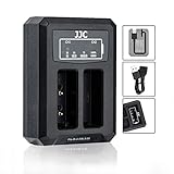 BLS-5 USB Dual Battery Charger Adapter for Olympus E-M5 Mark III, E-M10, E-M10 II, E-M10 III, E-PL9, E-PL8, E-PL7, E-PL6, E-PL5, STYLUS 1, Digital Camera for Olympus BLS-1/BLS-5/BLS-50 Battery