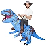Inflatable Dinosaur Costume for Adult Blow up Ride-on T-rex Costume Funny Halloween Party Costume Dino Party Fancy Dress