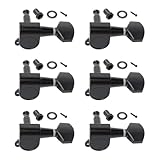 6R Right Electric Guitar String Tuning Pegs Keys Tuners for Strat Tele Black