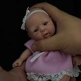 Mire & Mire 7" Girl Micro Preemie Full Body Silicone Baby Doll Lifelike Mini Reborn Doll Surprice Children Anti-Stress-1