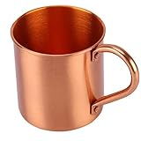 zalati Moscow Mule Mug Pure Copper Without Inside Liner for Cocktail Coffee Beer Milk Water