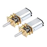 Mini Gear Box Motor, Yeelua 2Pcs DC 6V 30RPM Micro Speed Reduction Motor with 2 Terminals for RC Car Robot Model DIY Engine Toy