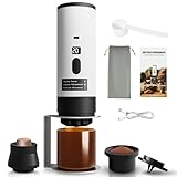 Portable Coffee Maker,20 Bar Manual & Electric Coffee Machine with Self-Heating, USB-C Rechargeable Battery, Compatible with Nespresso Capsules&Ground Coffee,Lightweight for Camping, Travel,Car,Office