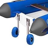 Boat Launching Wheels, Dinghy Wheels 9.84in, 330 LBS Loading Capacity Inflatable Boat Launch Wheels, Launching Trolley Wheels for Boat Dinghy Yacht Raft