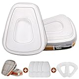 ANUNU 6001 Filter Cartridges for Respirator, Chemical Paint Organic Vapor Cartridges Filters Compatible with 6200, 6800, 7502, 7503 Respirator