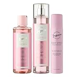 Designer Fragrances 3 Pack Tu Est Belle Bundle - Women's Feminine Body Wash, Deodorant Body Sprays & Mist Sprays - For Instant Freshness, Silky Soft, Beautifully Smelling Fresh Skin, Revitalizing