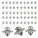Amazleer 50Pcs Trafic Side Door Moulding Panel Trim Clips for Vauxhall Vivaro, Renault, Nissan, Opel, and Iveco Durable Plastic Replacement Clips (50)