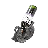 Nemesis Now EXA80004 Guzzlers Elephant Wine Bottle Holder 21cm Grey