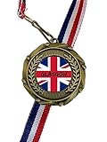 Smartbadge Glasgow On The Union Jack 45mm Combo Medal & Ribbon Engraved FREE