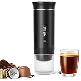 JORPETS Portable Electric Espresso Machine,3-in-1 Portable Coffee Maker with Self-Heating,USB-C Charger port,Coffee Maker With Ground Coffee & NS Capsule for RV, Camping, Hiking, Office