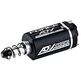 ADV-AIRSOFT Brushless Motor for AEG, Long Shaft CNC Motor for 7.4V-11.1V LiPo, Compatible with Gearbox V2 (Long Type, High Torque)