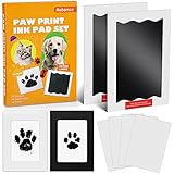 Nabance Baby Handprint and Footprint Kit, Dog Paw Print Kit, 2 Large Size Inkless Ink Pads with 2 Photo Frames, 4 Imprint Card, Pet Paw Print Kit for Dogs & Cats, PawPrint Stamp Pad, Family Keepsake