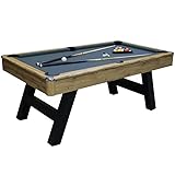 BodyTrain 6ft Oak Pool Table with Drop Pockets - Choice of Colours (Dark Grey)