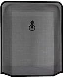 OptiProducts® Black Fire Guard For Fireplace, Open Fire, Log Burner. Safe Spark Screen Fireguard Cover, Safety Barrier Guards From Fires