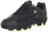 Pelé Sports 1958 FG Jr MS Soccer Cleat (Little Kid/Big Kid), Black/Vibrant Yellow, 3 M US Little Kid