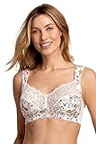 Miss Mary of Sweden Fauna Non-Wired Bra – Full Cup, Lace & Mesh, Extra Support & Comfort Beige