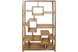 Cube Mango Wood Quirky Design Bookcase/Display Unit/Solid Mango Wood Wall Unit/Modern Living Room Furniture